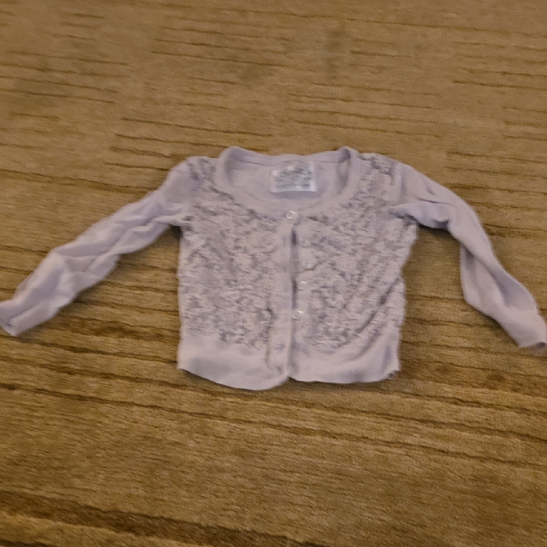 Gray Kids Cardigan Sweater Size 6 By Justice